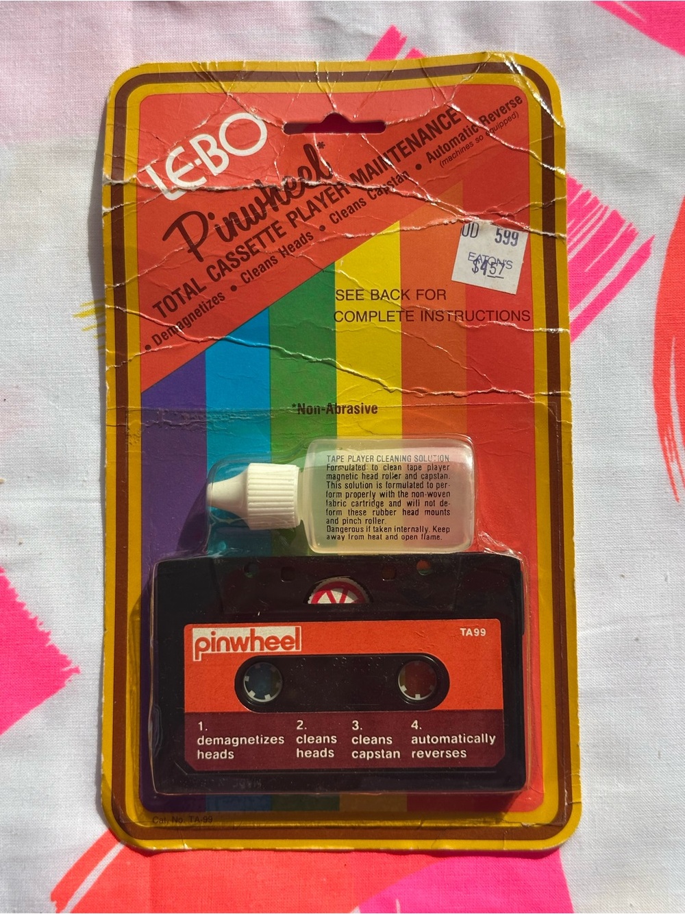 Vintage Le-Bo Pinwheel Total Cassette Player Maintenance Kit NOS